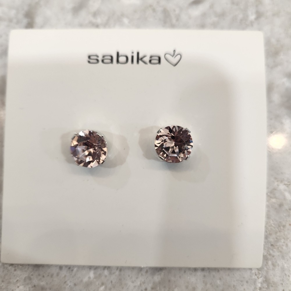 Pale Pink Sabika stud earrings